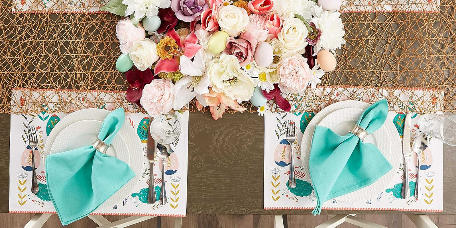 DII Easter Folk Garden Kitchen Textiles, 13X19, 6 Piece image number 7