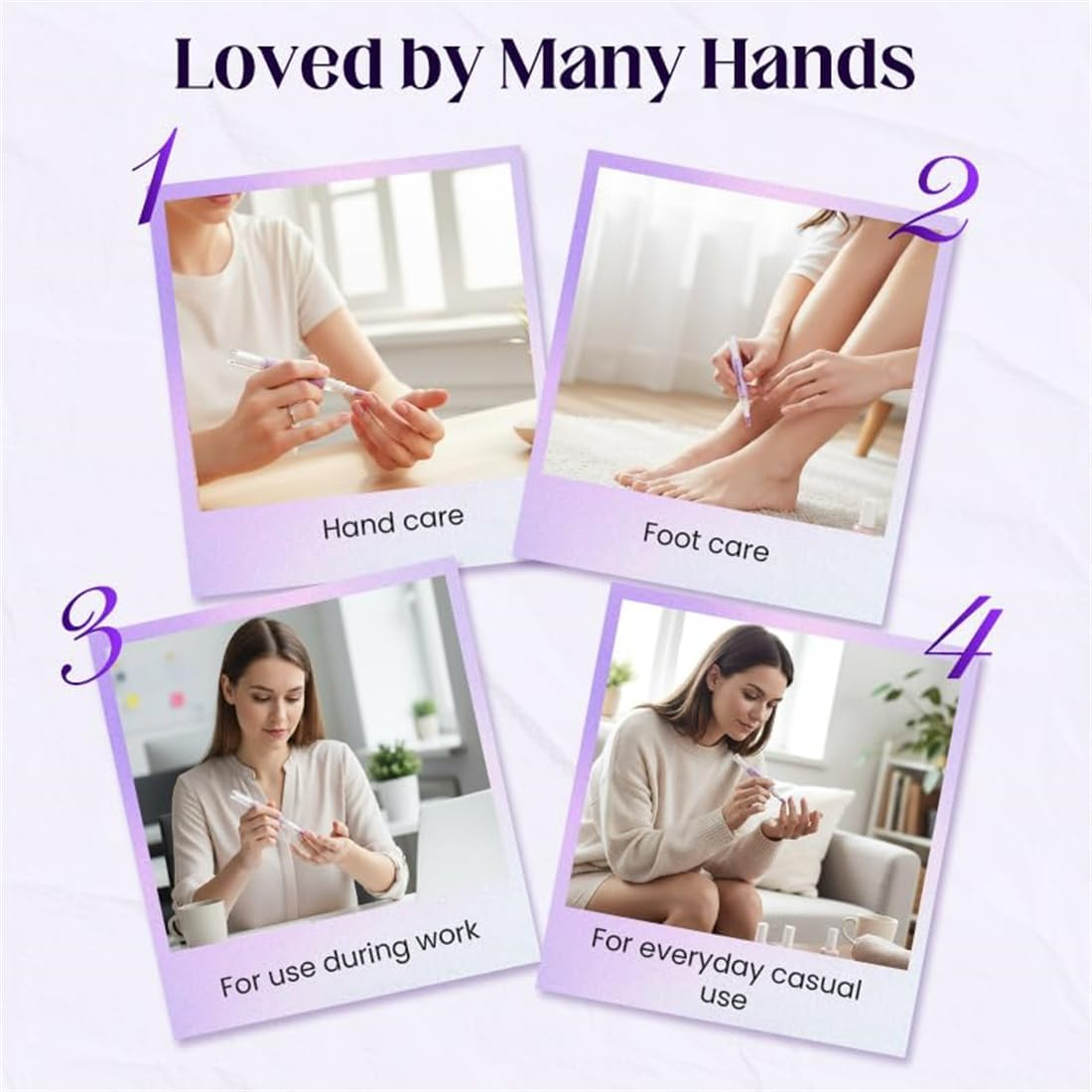 2-In-1 Cuticle Oil Pusher Pen, 2026 New Ceramic Cuticle Pusher & Oil Pen, Nail Care Tool for Dry Damaged Nails Hangnails Moisturiz Polish Brighten (3Pcs) image number 4