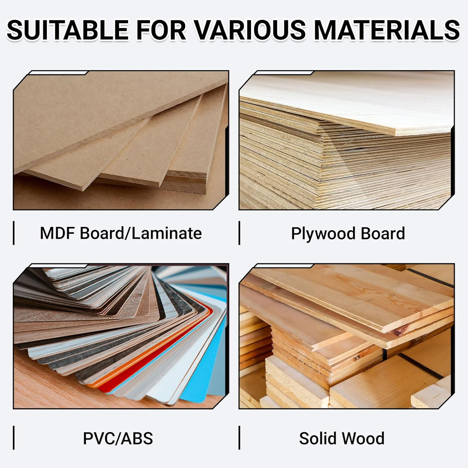 Feabolee Edge Banding Trimmer & Cutter - 2025 Upgraded, Stainless Steel & Plastic, Includes Hanging Strap, for Wood|Pvc|Abs|Veneer image number 2