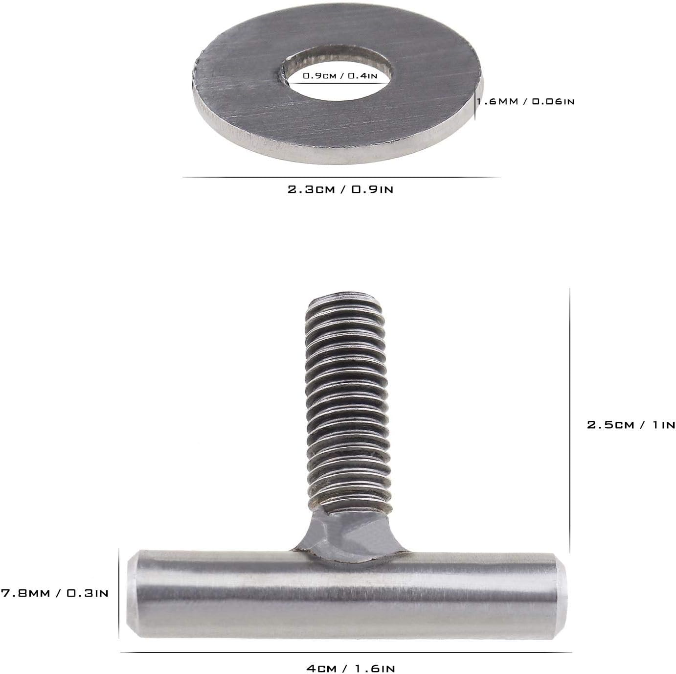 SING F LTD 4X Locking Rail Eyelet Nut Set, Load Securing Lashing Eye for Transporter Fasteners - Compatible with VW T5 T6