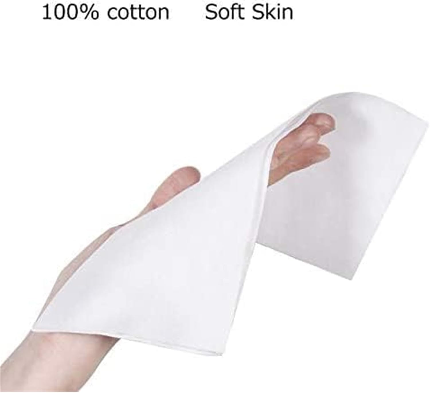 200 Sheets Disposable Facial Towel, 100% Cotton Fiber Dry Wipes, Dry and Wet Use Cleaning Wipes for Sensitive Skin, Makeup Removing, Surface Cleaning image number 6