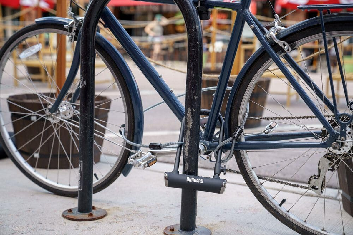 ONGUARD 152824 Men'S Akita Wire Shackle Lock, Noir/Yellow, 460 Cm X 10 Mm image number 4