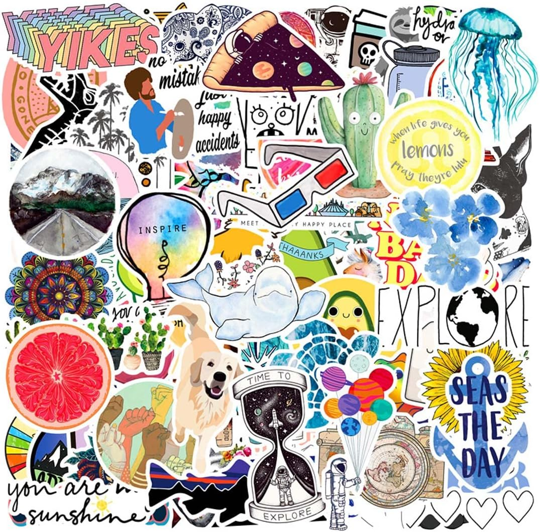 UTSAUTO Graffiti Stickers Decals Pack of 100 Pcs Car Stickers Motorcycle Bicycle Skateboard Luggage Phone Pad Laptop Stickers and Bumper Patches Decals Waterproof (Type 2)