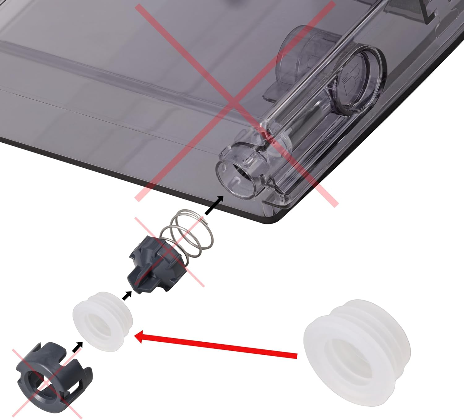 Snapworld-Kaffee 3 X Lip Seal for Delonghi ECAM & Esam Water Tank Water Container Such as 5313231691, 5313235921