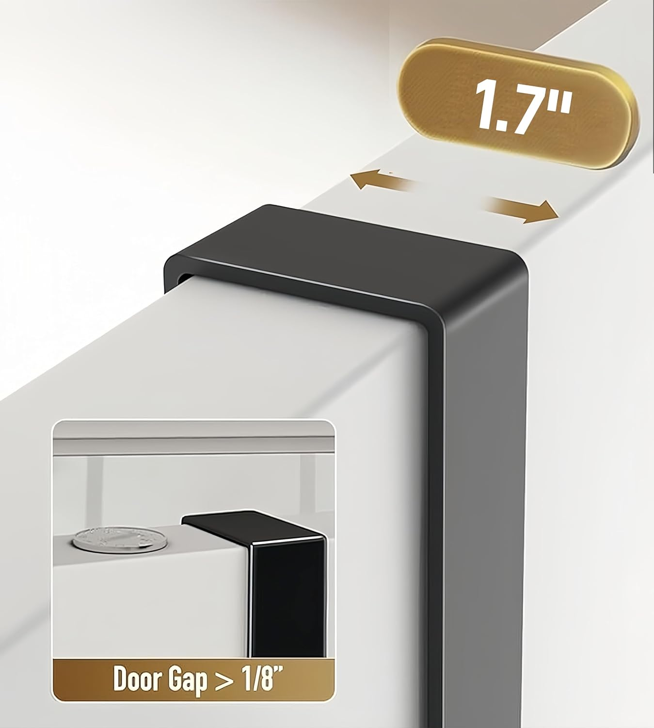 Over the Door Hook Hanger with 6 Double Coat Hooks over the Door, over the Door Towel Rack, Towel Rack behind Bathroom Bedroom Closet Door for Hanging Clothes, Towels, Hats, Etc. (Matte Gray) image number 4