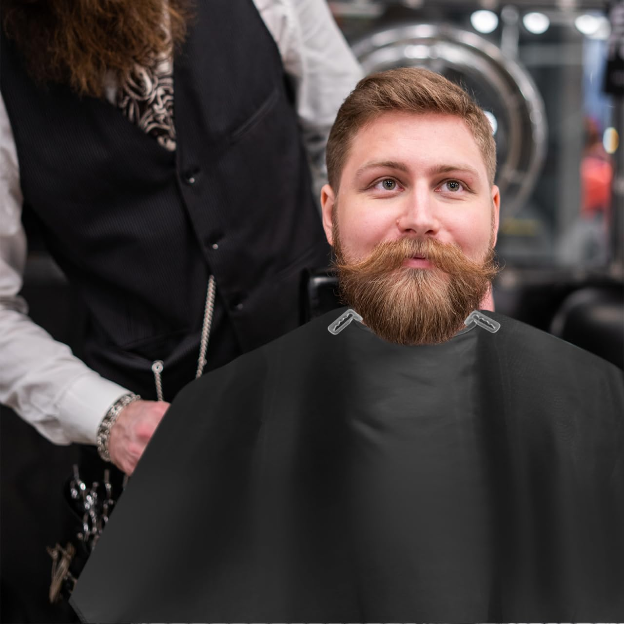 PAMINGONO Pack of 20 Aprons Clip Haircut Cape Clips Salon Cape Supply Hairdresser Cape Hook Replacement Barber Cape Buckle Salon Cape Clip Hairdresser Cape Clip Practical image number 5