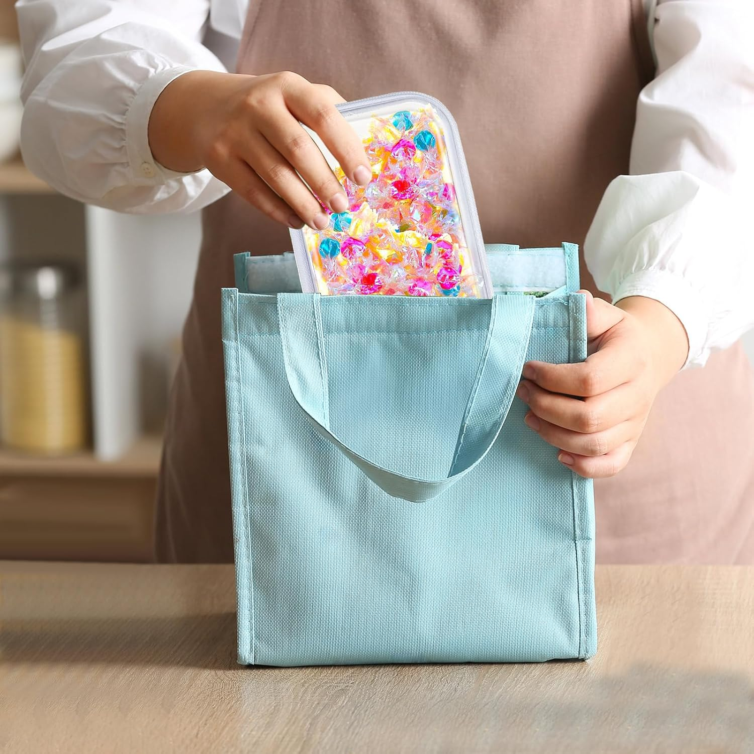 Hoolerry 4 Pcs Hard Clear Zipper Case Makeup Bags Plastic Pencil Pouch Transparent Storage Box Containers for Cosmetics, Snacks, Building Blocks, Puzzles(Black and White,7.5 X 3.9 X 2 In)