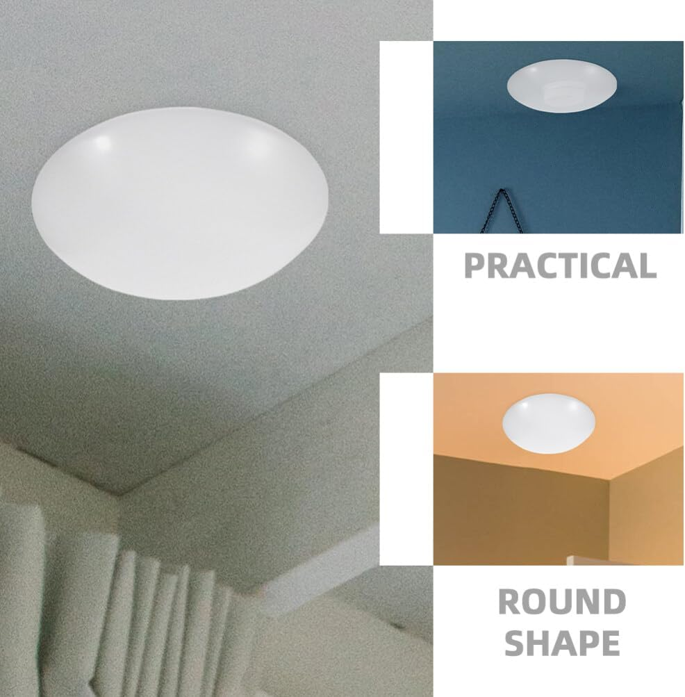 Jojofuny Dome Shape Ceiling Light Cover, White Classic Globe Light Cover, Flush Mount Ceiling Light Cover, Dome Shape Ceiling Light Cover, 31.5Cm without Tray image number 4