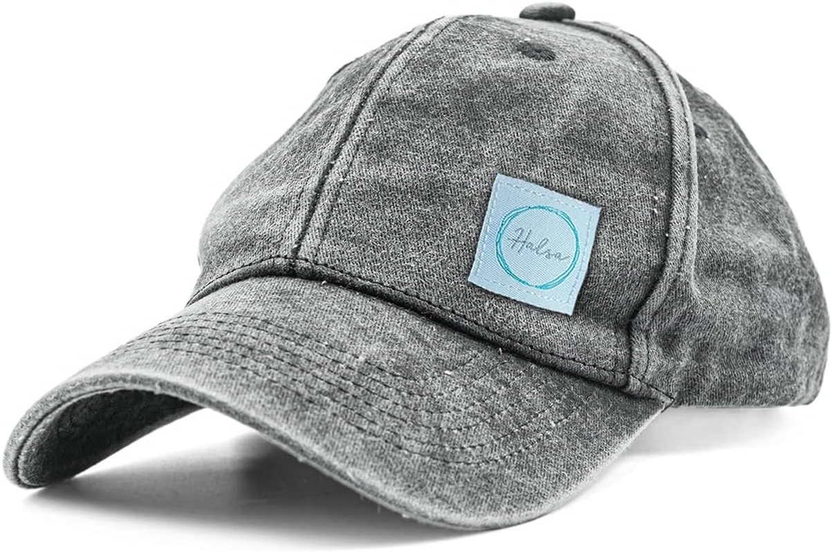 EMF Protection Hat, Baseball Cap. Washed, Faded, Structured anti Radiation Hat with EMF RF Radiation Shielding Silver Fabric - Washed Gray image number 3