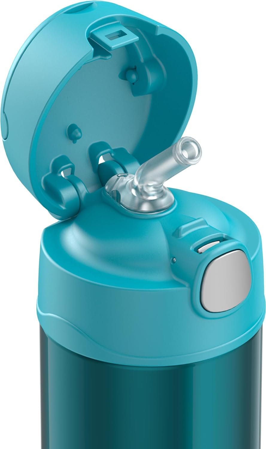 Thermos 355Ml Funtainer Vacuum Insulated Drink Bottle - Teal - Lime Green image number 3