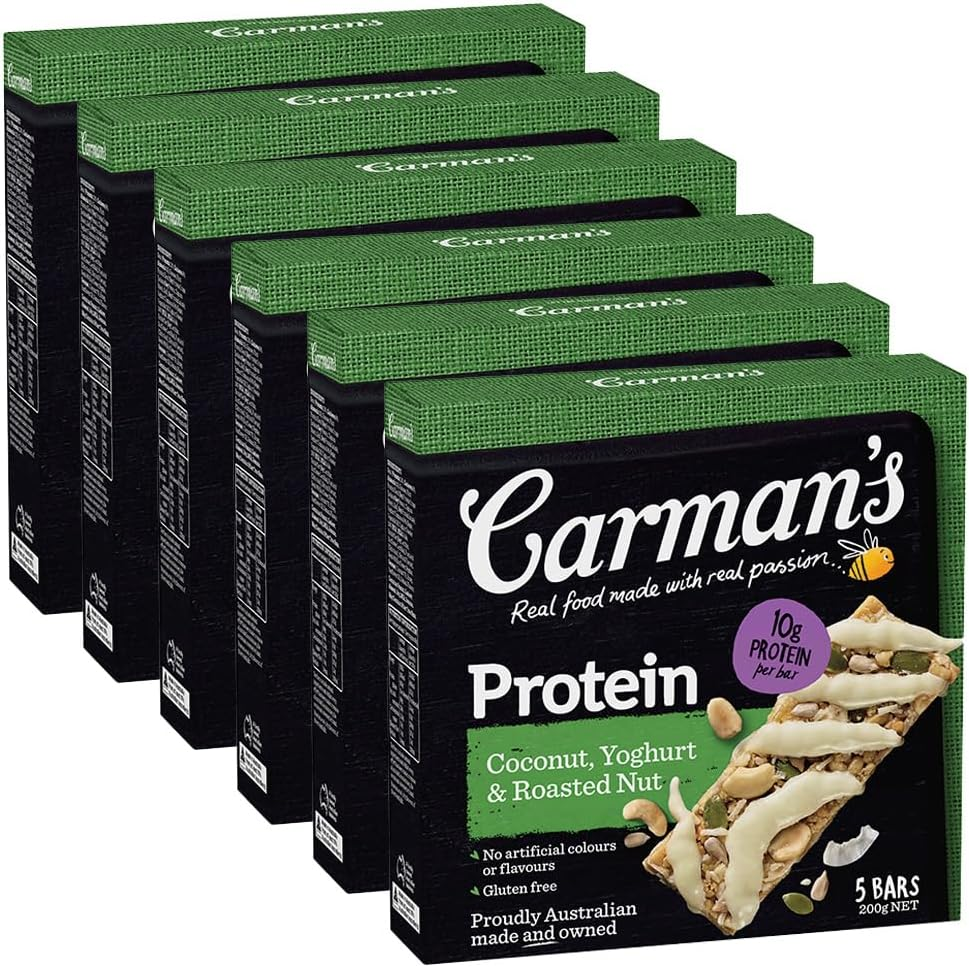 Carman'S Protein Bars Coconut, Yoghurt & Roasted Nut 6X200G (Pack of 30) image number 3