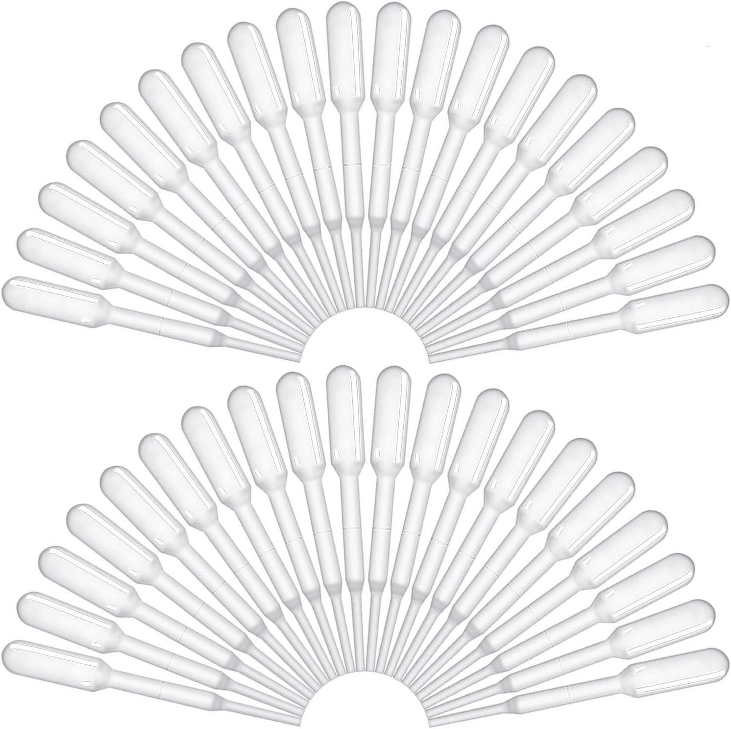 MKUCCD Plastic Squeeze Transfer Pipettes Suitable，0.2Ml Plastic Mini Transfer Pipettes for Liquid Mixture, 50PCS Disposable Dropper，For Chocolate, Cupcakes, Ice Cream, Cakes, Kitchen (12 PCS)