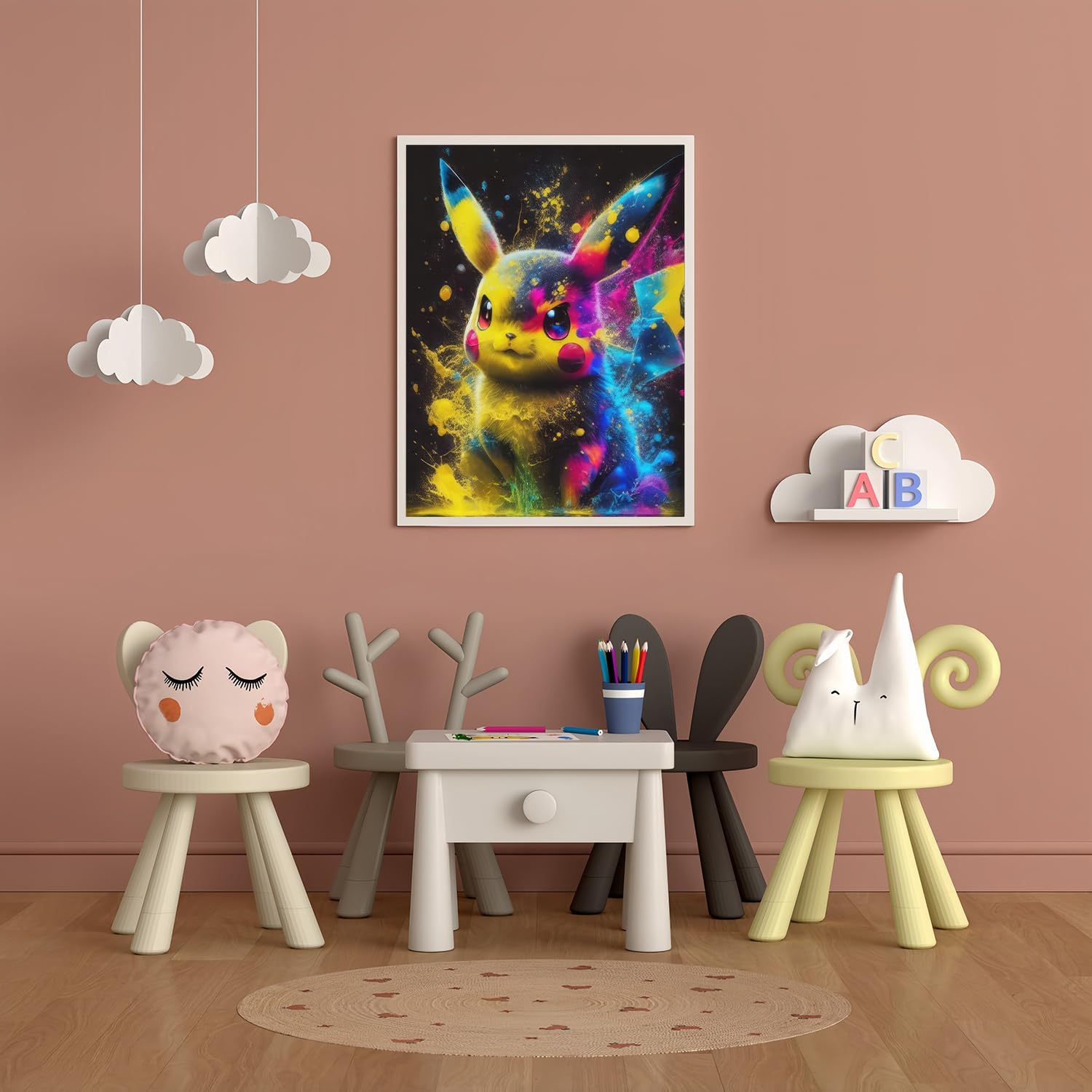 Paint by Numbers for Adults, Children, Wrinkle-Free Canvas Pictures, Cartoon Anime DIY Painting Kit with Brush and Acrylic Paint, as a Gift, Large Canvas for Wall Decoration, 40 X 50 Cm image number 1