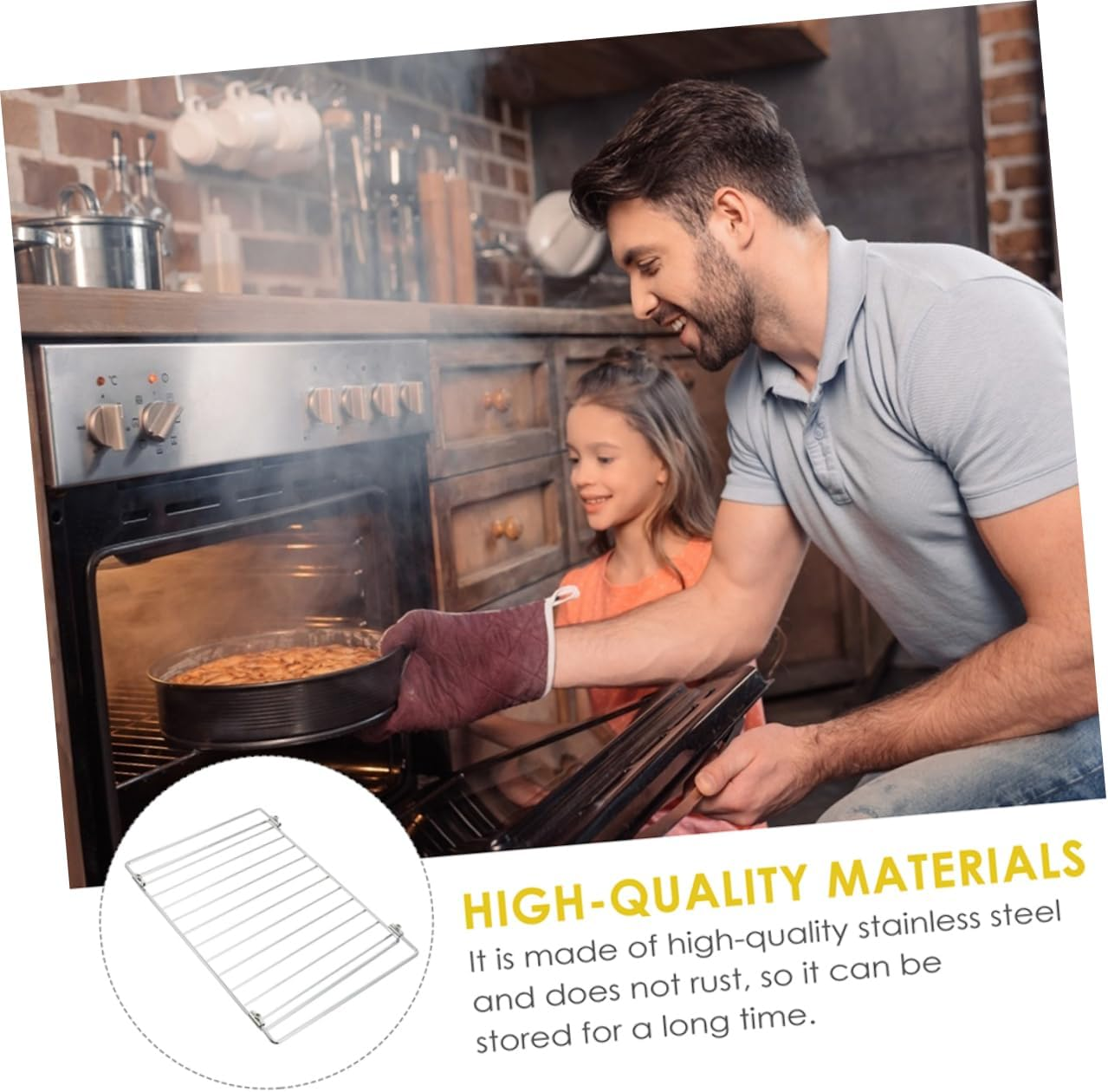 Electric Oven Grill Net and Barbecue Grill Net for Outdoor Cooking, Adjustable 415-475Mm Wide Bbq Wire Mesh Rack, Sturdy Cooling Rack Suitable for Household and Outdoor Barbecue image number 5