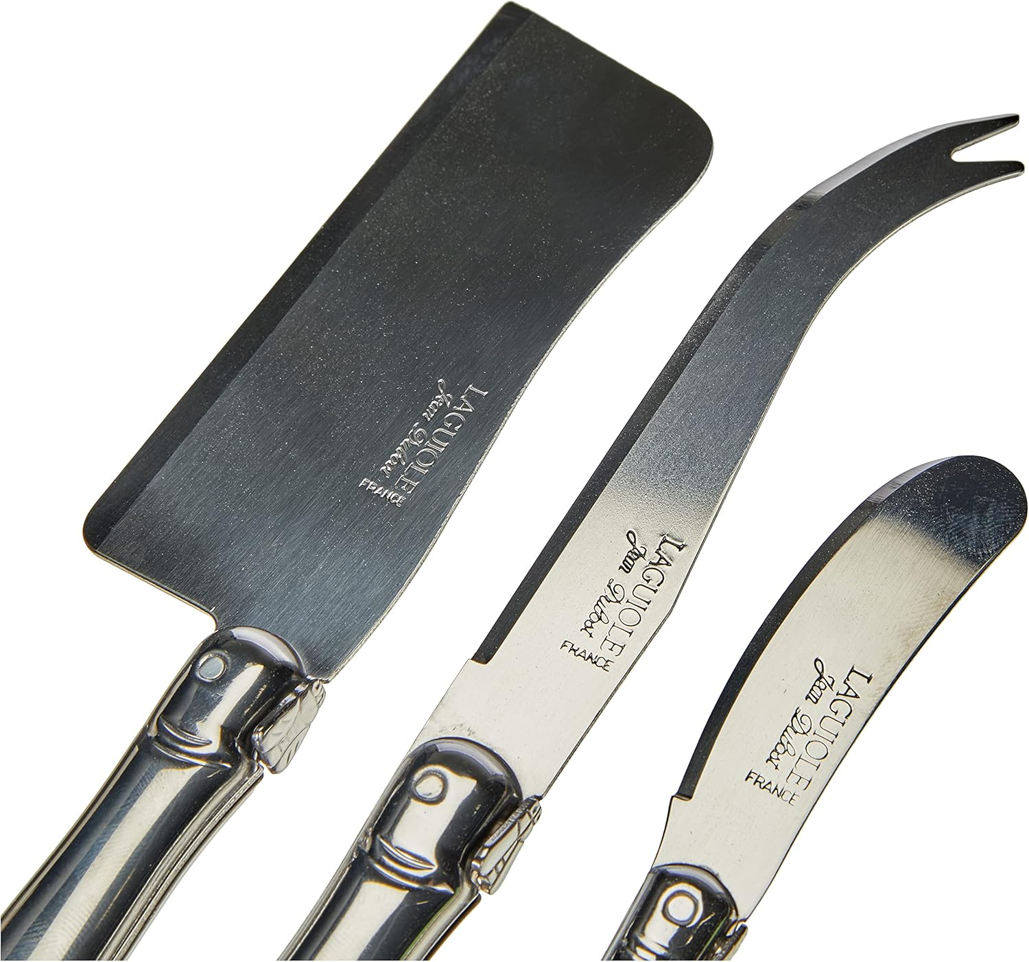 Laguiole Jean Dubost 97616 Cheese Set of 3 Stainless Steel