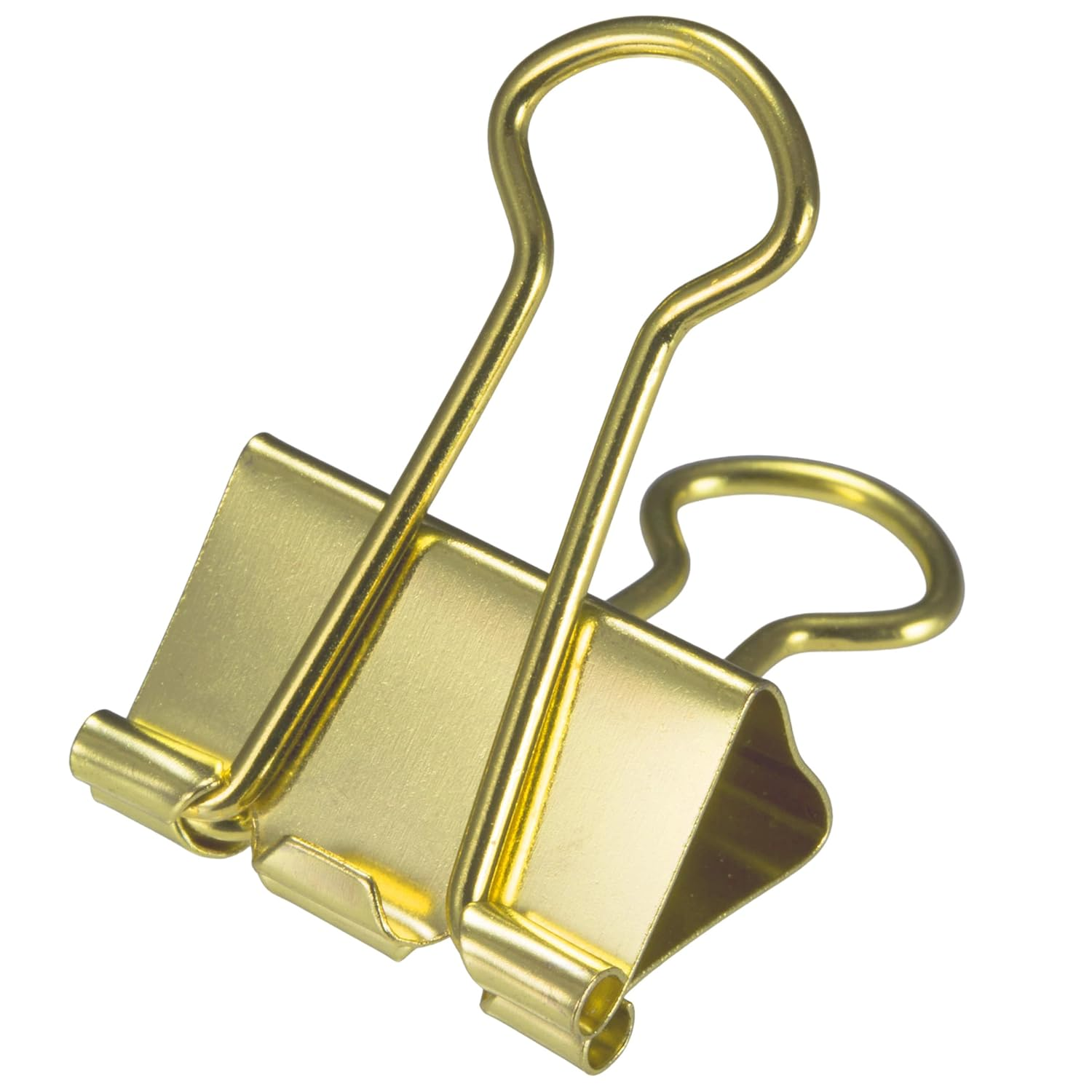 Officemate Binder Clips, Gold, Assorted Sizes, 30 Clips in Tub (31022) image number 3