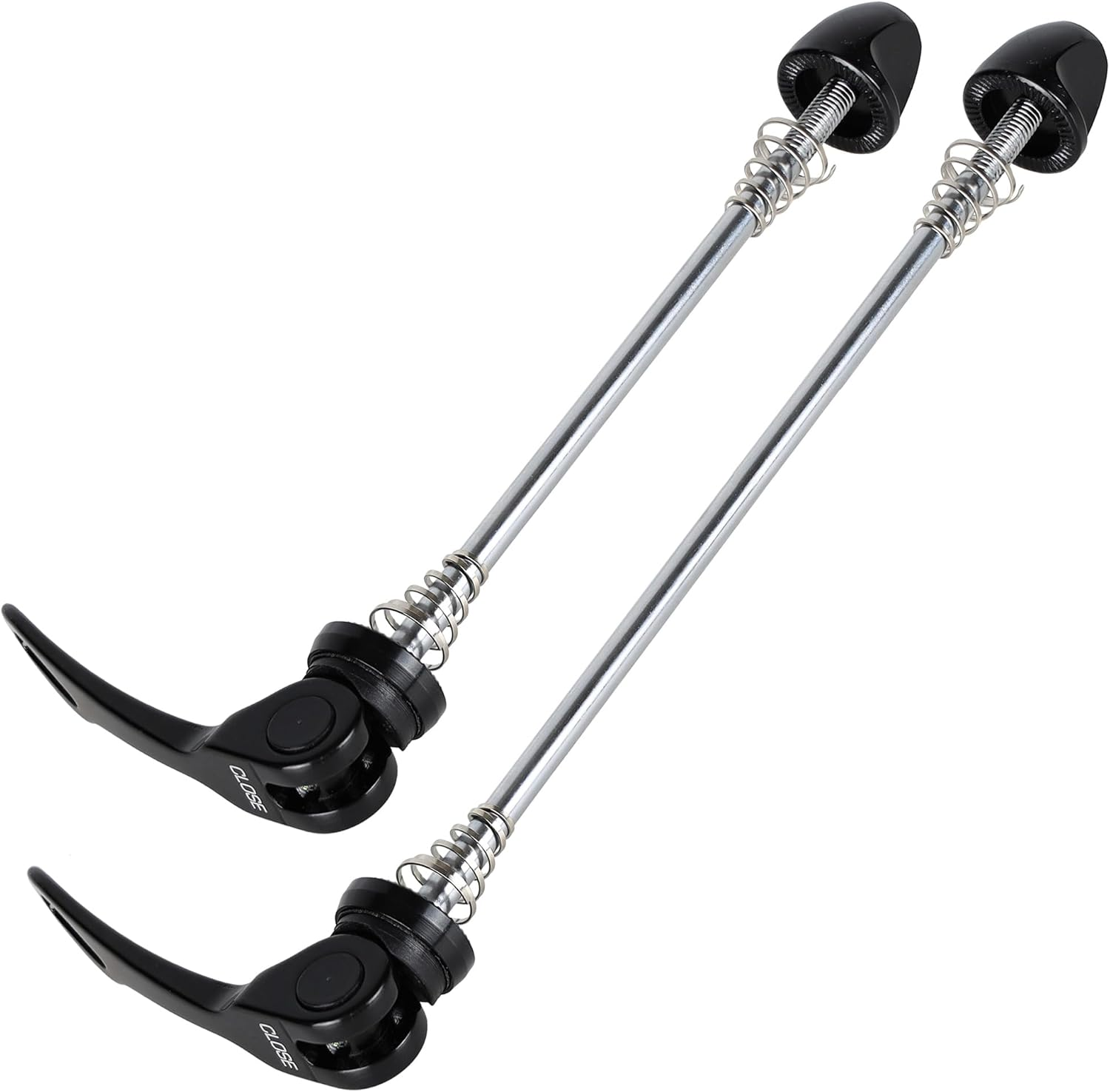 Cyclingdeal Bike Bicycle Front Rear Quick Release Skewers - Axles Set Replacement - QR Lever Set - for Bike Wheel Hub