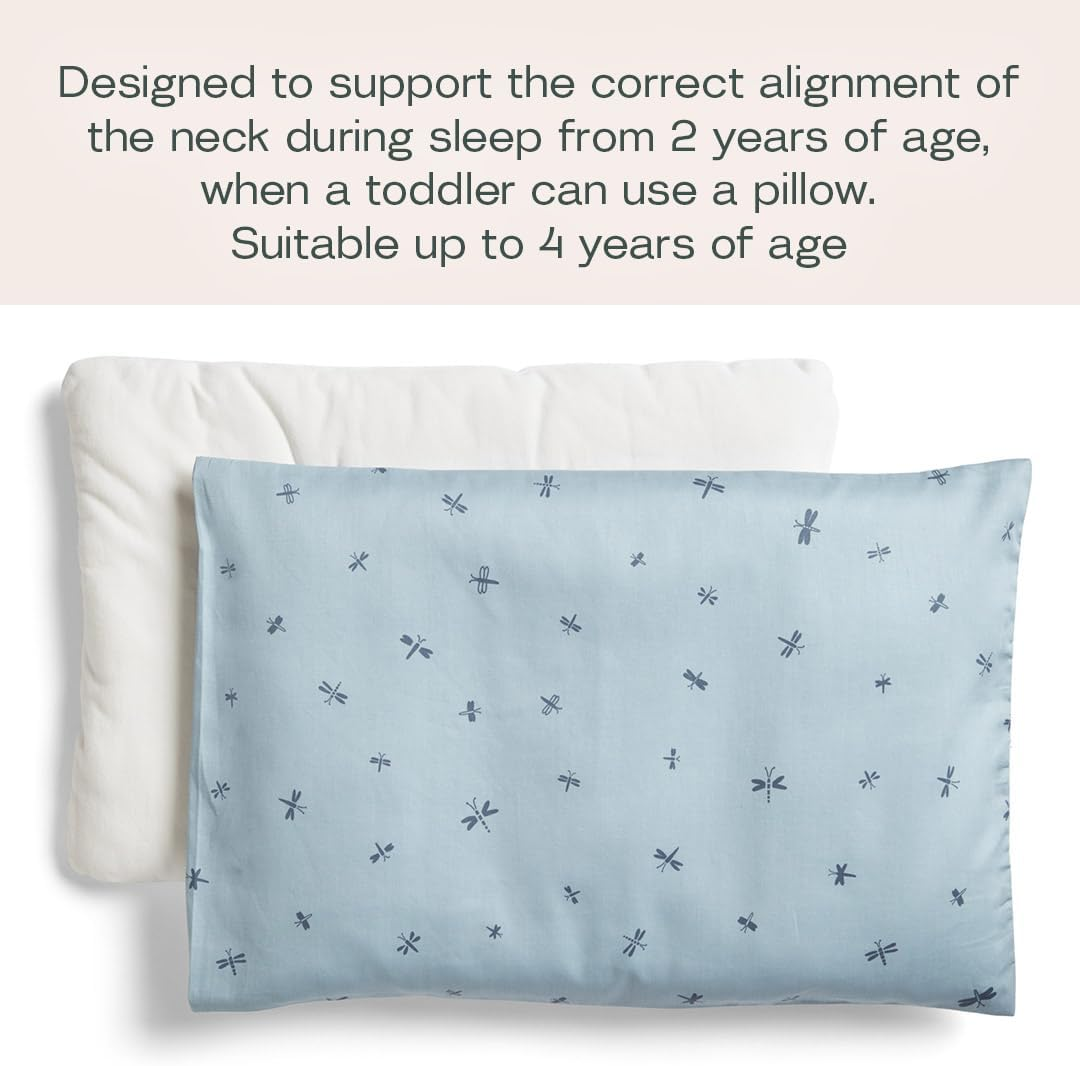 Ergopouch Organic Toddler Pillow and Case, Dragonflies image number 1
