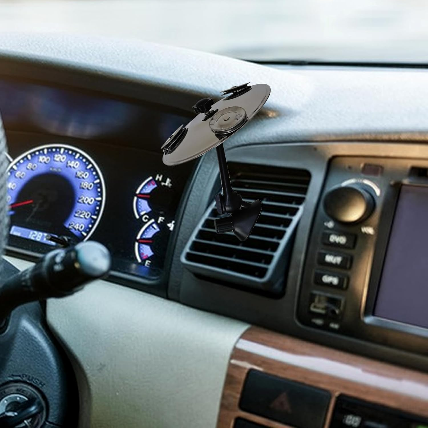 Car Symbol Drum Air Vent, Metal Drum Set Interior Accessory, Fun Dashboard Decoration, 14Cm, for Vehicles, Trucks, Rvs, and Family or Friend Bringing Entertainment image number 3