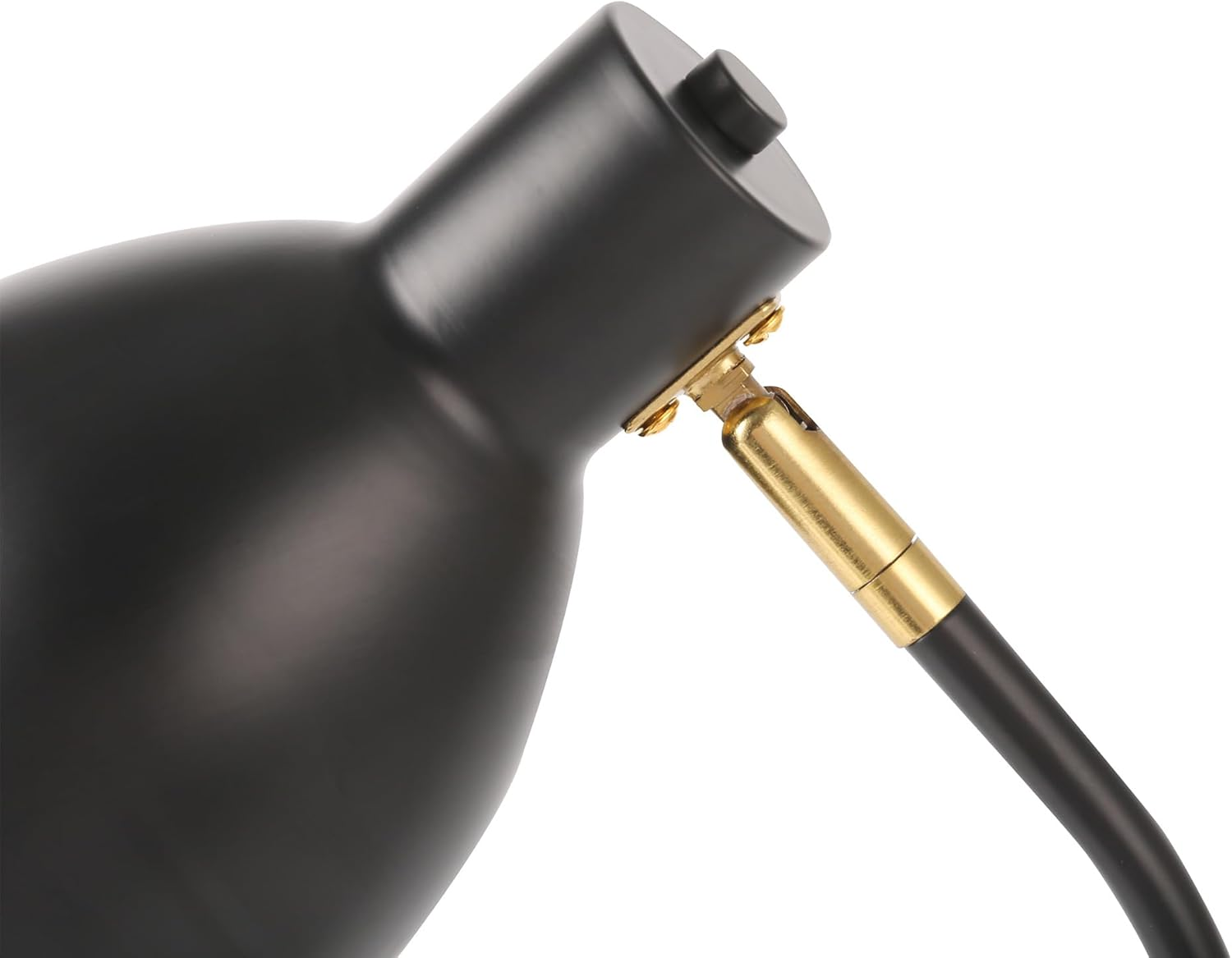 Lexi Lighting Eloise Touch Table Lamp, Touch Control Bedside Nightstand Reading Lamp, Flexible Head, Height 46Cm, E14 Bulb Base, Black Metal Desk Lamp for Bedroom Office Living Room