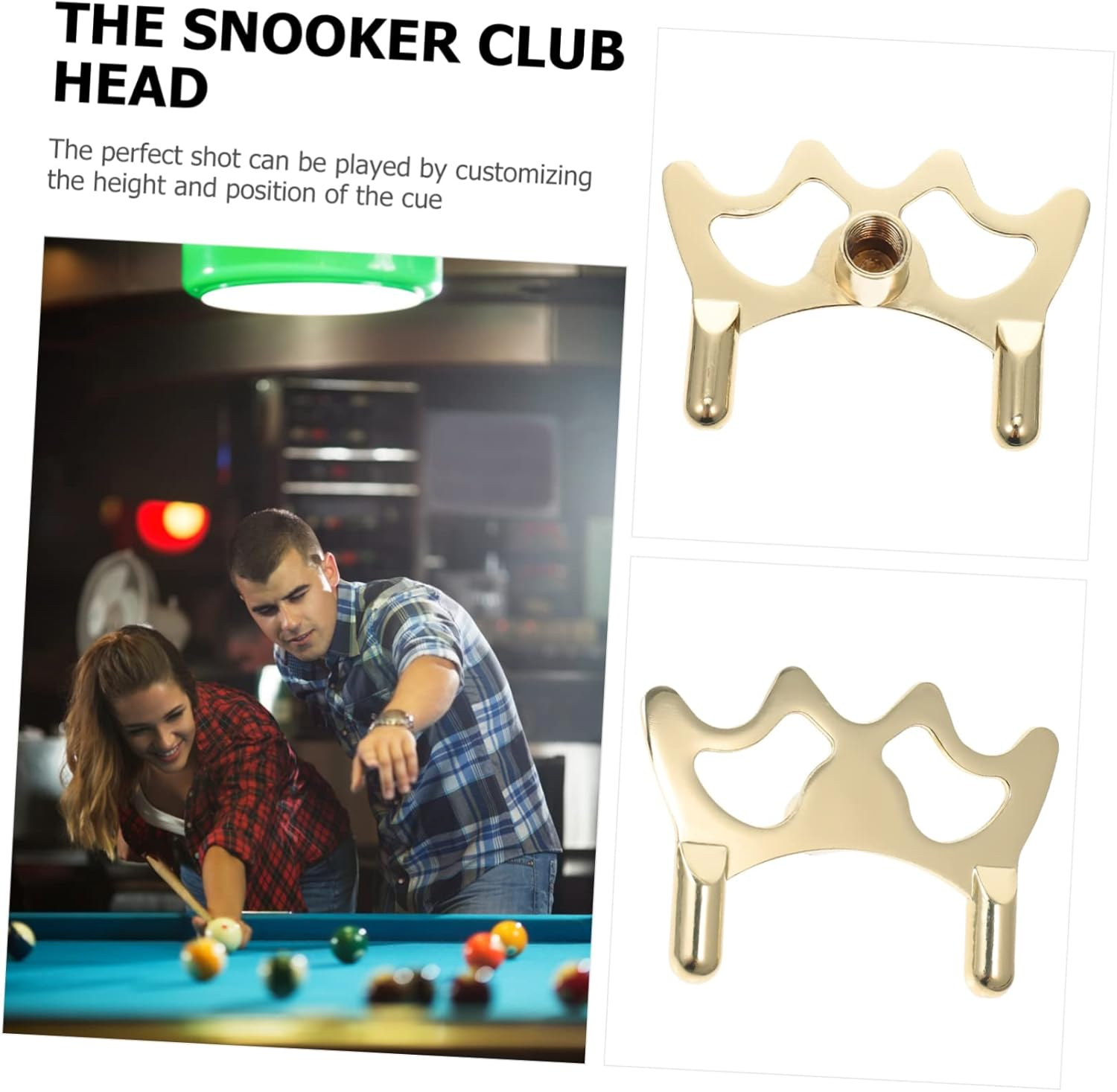 HANABASS 3Pcs Rust-Proof Snooker Bridge Metal Cross, Low and High Pool Cue Bridge Heads Portable Billiard Supply for Professional and Amateur Use image number 6