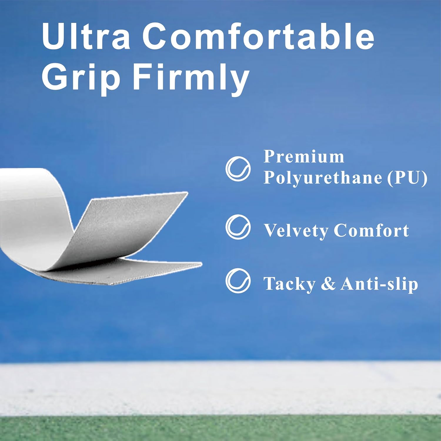 Anti Slip Tennis Overgrip, Racket Grip Tape for Tennis, Padel, Badmintion, Pickleball Racket, 6-Pack image number 1