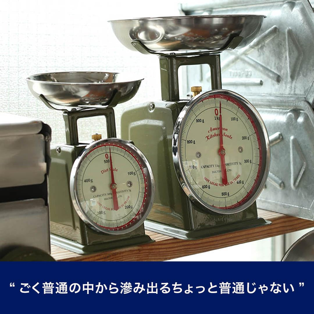 Dulton BSK8504 American Kitchen Scale, 2.2 Lbs (1 Kg), Saxophone 100-061 Body: Steel, Plate: Stainless Steel, China image number 4