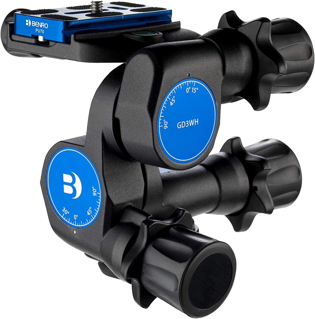 Benro 3-Way Geared Head (GD3WH), Black image number 2