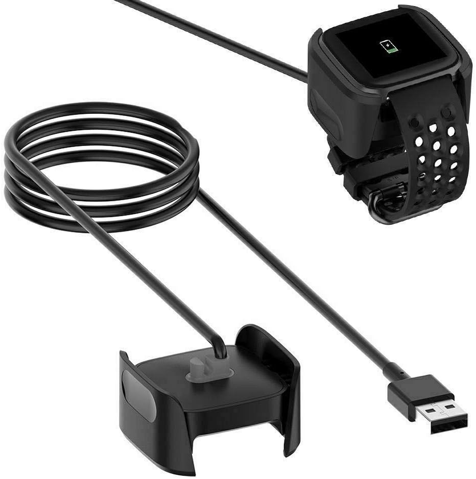 ELASO Replacement USB Charger Charging Cable Compatible with Fitbit Versa & Versa Lite Smart Watch