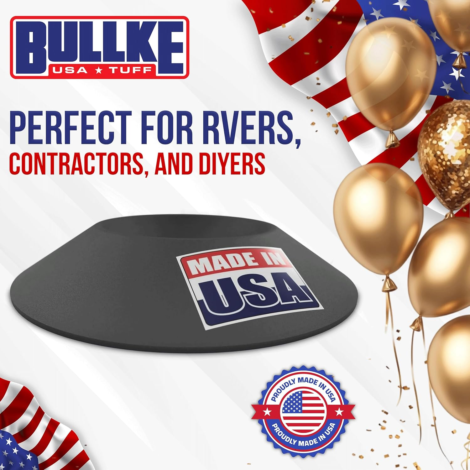 USA Made Improved Unbreakable Wheel Dock with Rope Handle &ndash; 50% Stronger than Others &ndash; Prevents Trailer Wheel from Sinking or Moving &ndash; Easy to Store & Transport image number 3