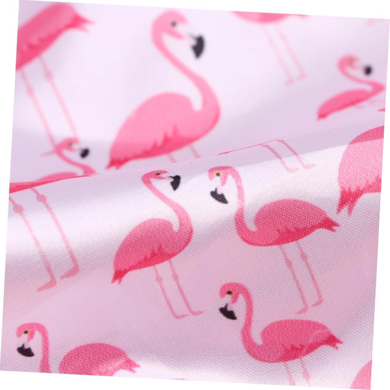 HONITANO Waterproof Shower Caps for Women 2Pcs Double Layer Peva Satin Bathing Hair Protective Hats Red Flamingo Print Adult Bath Caps for Daily Bathroom Use image number 6