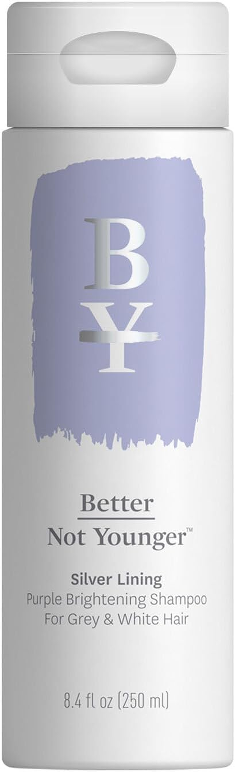 Better Not Younger Silver Lining Purple Brightening Shampoo for Unisex 8.4 Oz Shampoo image number 4