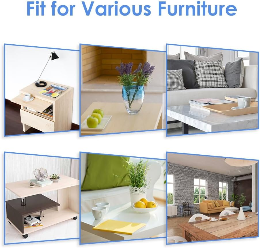 AUTOWT Baby Edge Corner Protector Kit, Transparent Child Safety Shock Protection, 3M Table Edge Protector, Soft Silicone Bumper Strip with Double-Sided Adhesive Tape for Furniture, Cabinet, Drawer image number 2