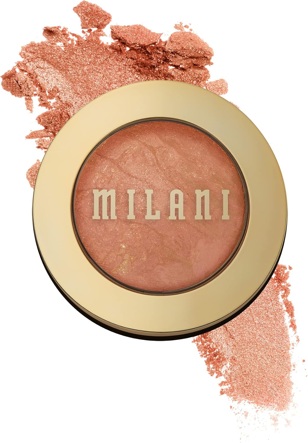 Milani Baked Blush - Sunset Passione (0.12 Ounce) Cruelty-Free Powder Blush - Shape, Contour & Highlight Face for a Shimmery or Matte Finish