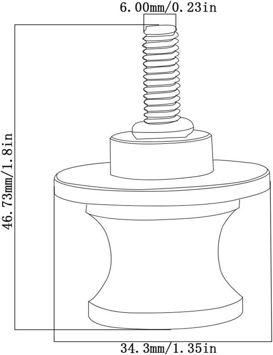 Swingarm Spools for YA&MA&HA MT03 MT-03 MT 03 2005-2023 2022 2021 2020 2019 2018 2017 Motorcycle Parts 6MM Swingarm Slider Spools CNC Stand Screws(Black) image number 5