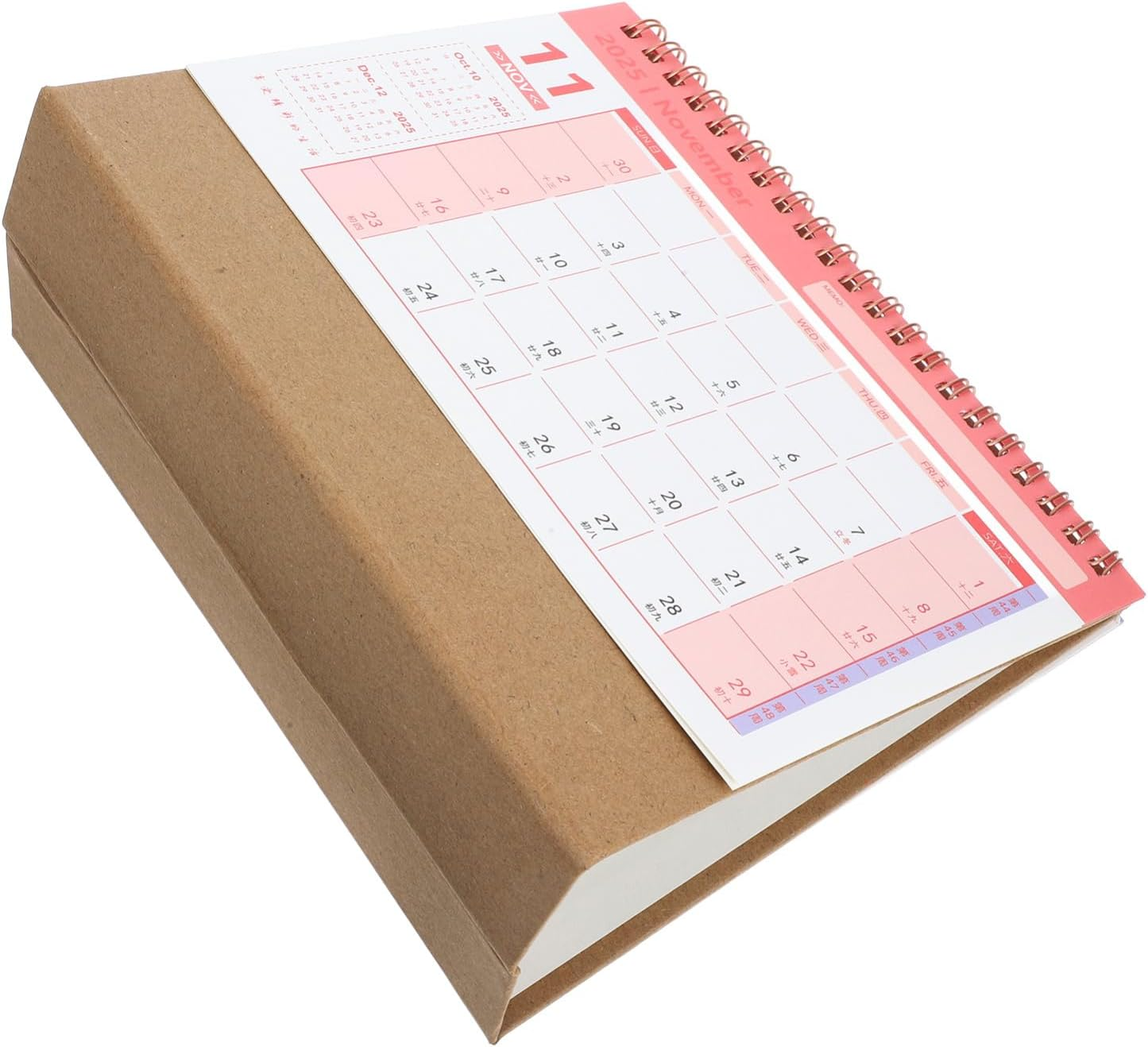 KALLORY Desk Calendar 2025-2026 Monthly Desktop Calendar 2025 Standing Flip Calendar Standing Desk Calendar Planning Calendar for Home Office School image number 1
