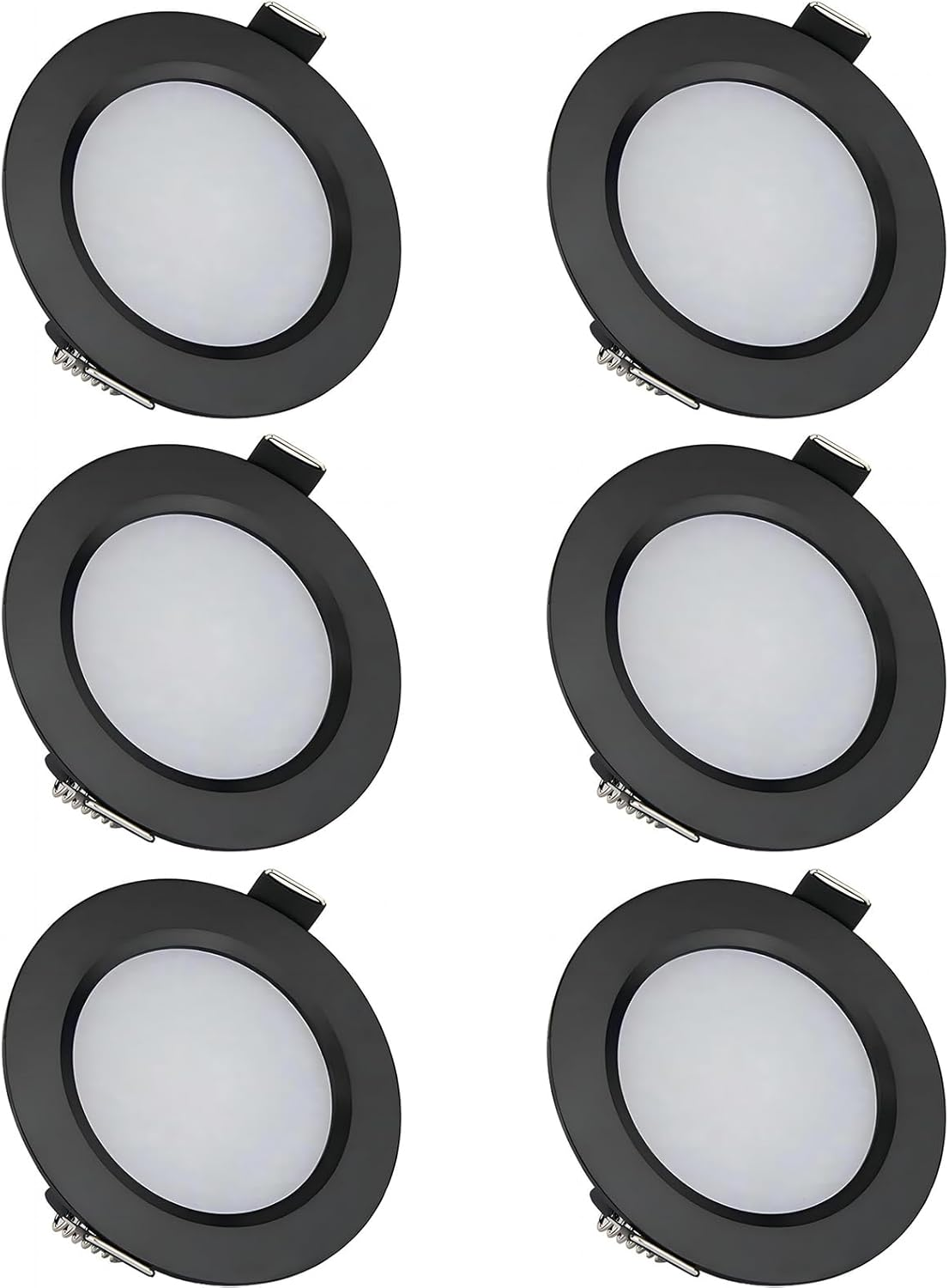 Spring-Type 12 Volt Recessed Lights for RV Boat Trailer Camper-Daylight 6500K 3W 270 Lumens, Low Voltage Downlights Dimmable, Pack of 6 image number 4