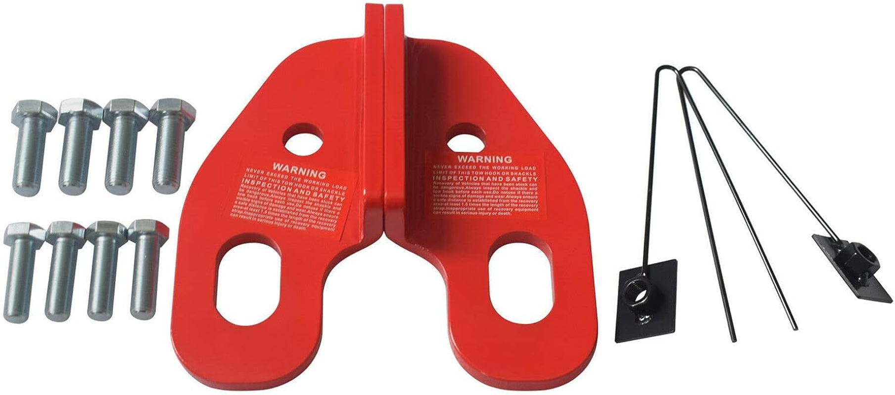 Bocid 2-Pack 4WD HD Recovery Tow Points Compatible with Toyota Landcruiser 80/100/105 Series Heavy Duty 5000KGS