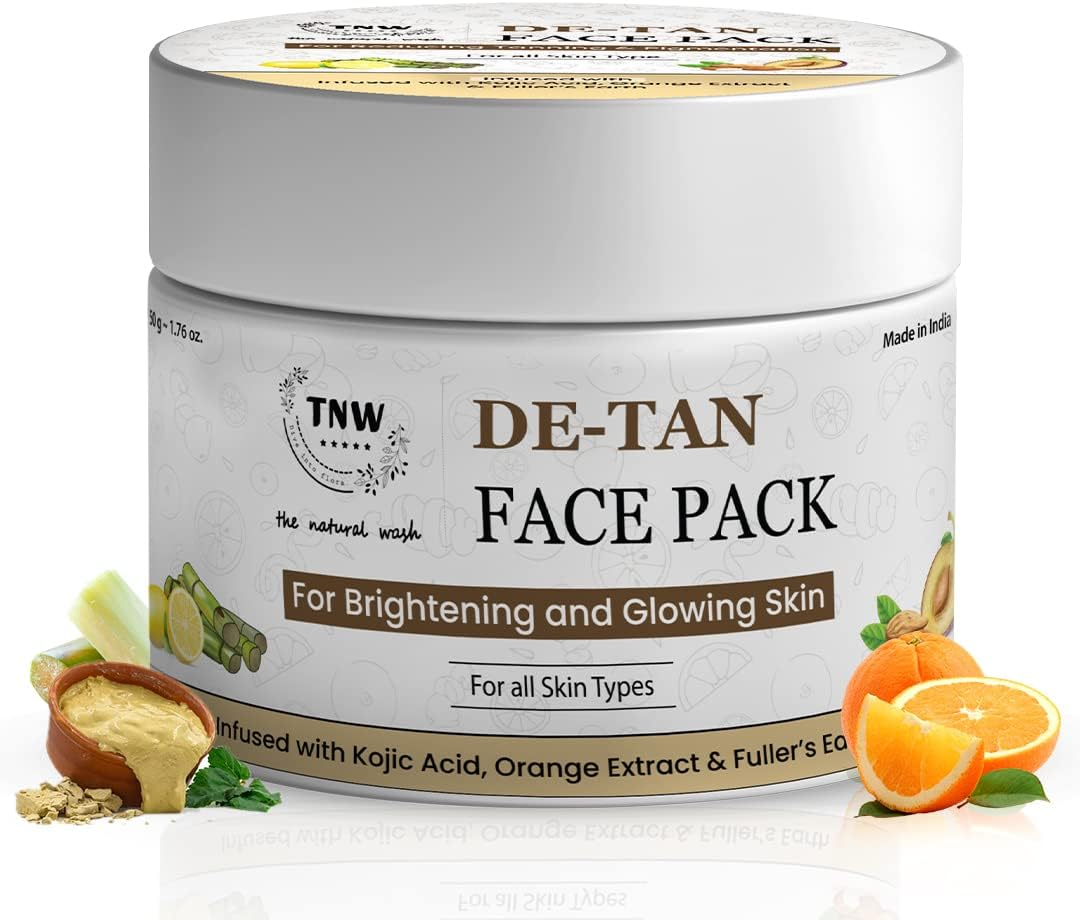 Tnw-The Natural Wash De-Tan Face Pack for Glowing & Radiant Skin | Effective Tan Removal Face Pack | Anti-Tan Face Pack with Orange Extract | 50G image number 5