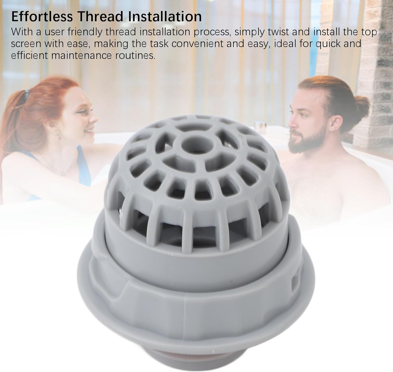 Top Debris Screen Filter P05346 Replacement, PVC Male Thread G3/4 Top Debris Screen Strainer Replacement P05346 for Pool Hot Tub Spa, 2Pcs image number 6