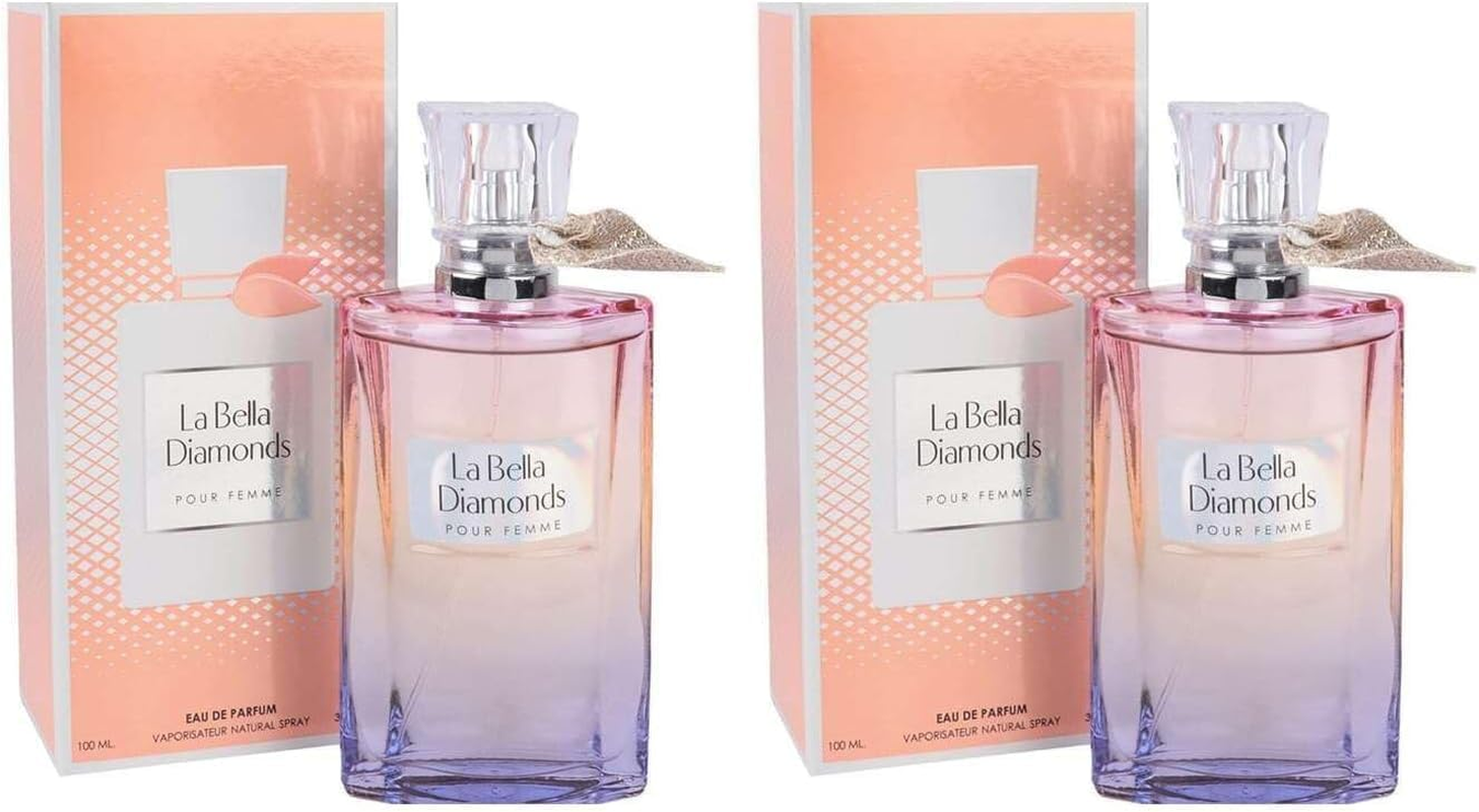 Mirage Women'S Diamond Collection La Bella Diamonds Eau De Parfum Spray, 100 Ml (Pack of 2)