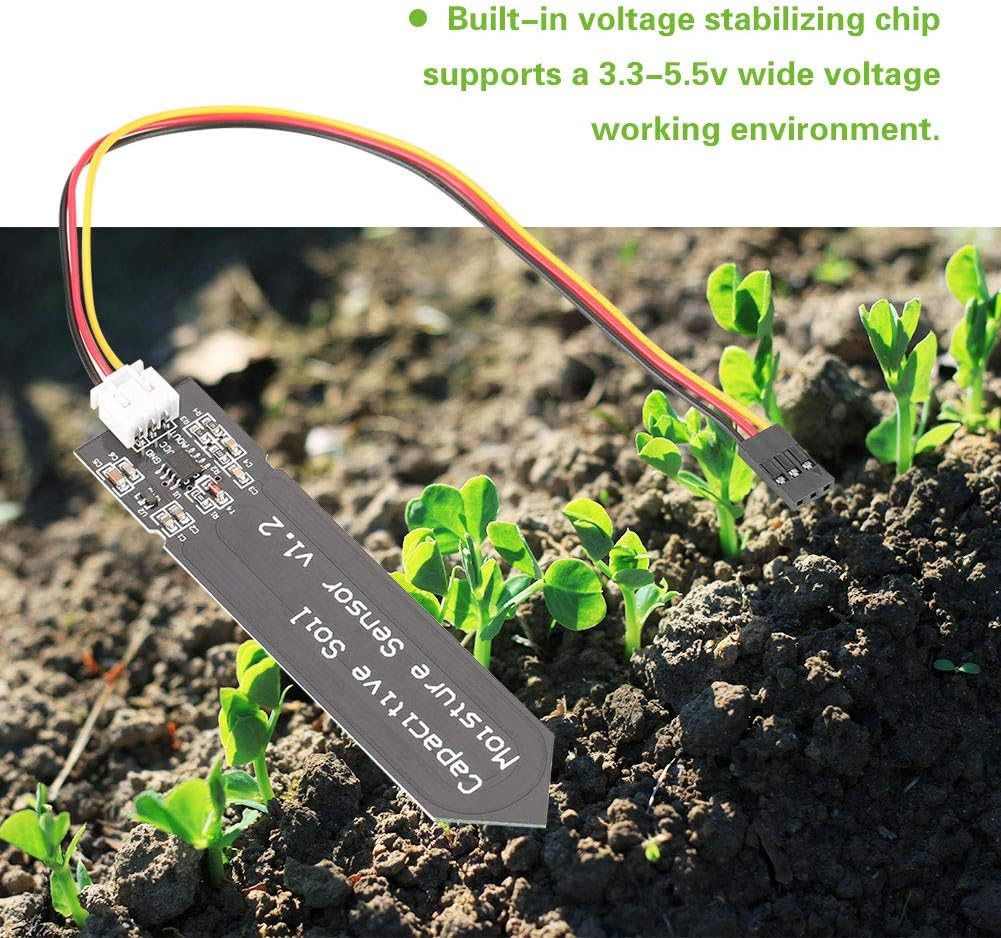 Wireless Soil Moisture Sensor, Lightweight Moisture Sensor Meter Soil, Portable Moisture Detection for Garden Plants Patio Intelligent image number 5