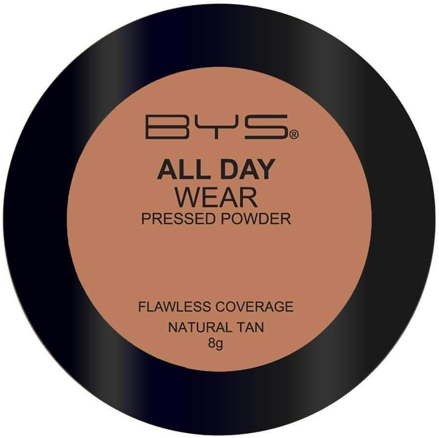 BYS Full Coverage Pressed Powder, Medium Beige, 1 Count image number 1