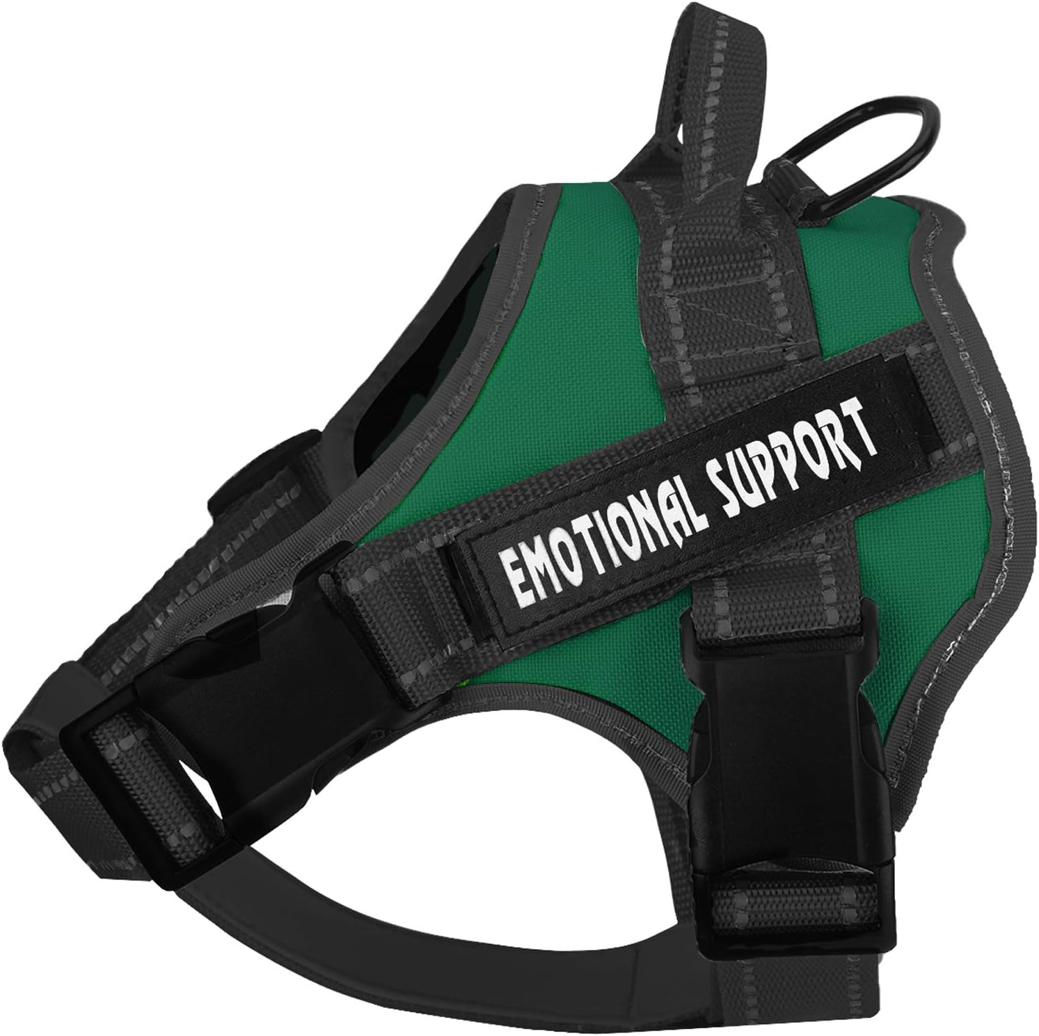 Voopet Service Dog Harness,Emotional Support Pet Vest Harness,Reflective Breathable and Adjustable No-Pull ESA Dog Harness for Small Medium Large Dogs (With 4 PCS Removeable Tags) X-Small (Pack of 1) image number 5