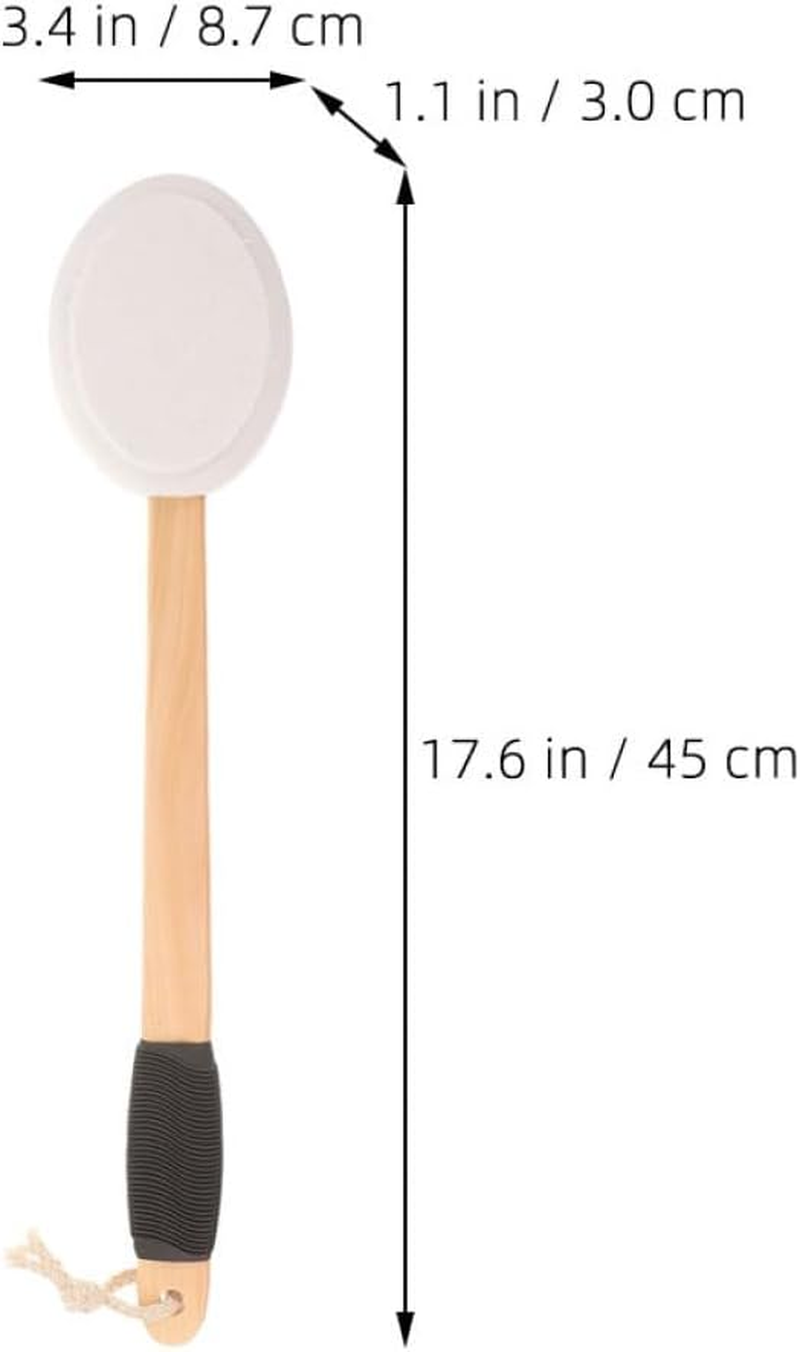 OATIPHO Back Lotion Applicator Set with Non-Slip Handle, Soft Sponge Bath Brush with 3 Replacement Heads for Applying Sunscreen, Body Cream, and Moisturizer on Hard-To-Reach Areas image number 4