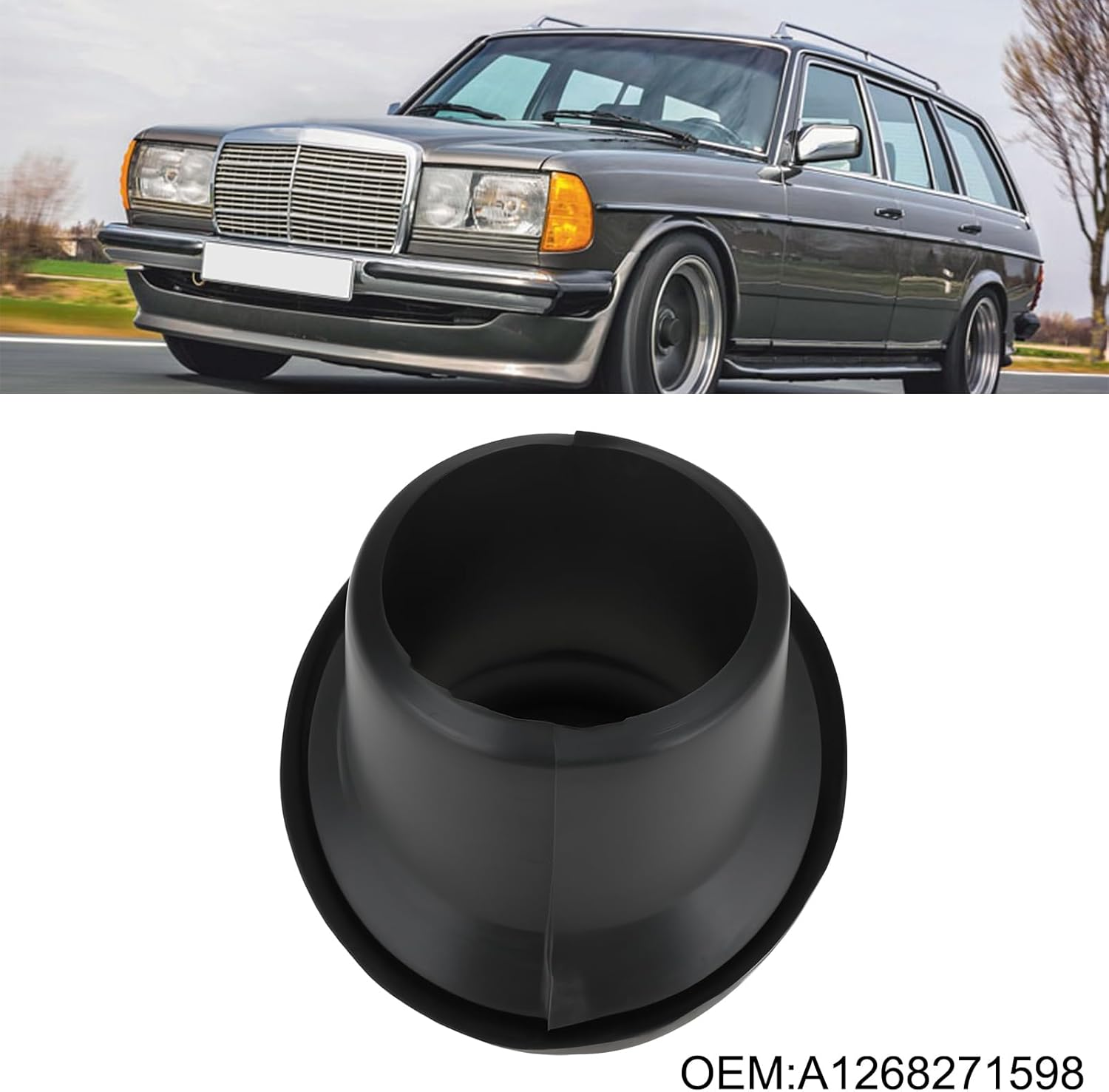 Rear Left Antenna Seal A1268271598 1268271598 Compatible with Mercedes-Benz 23 Sedan W123 Coupe C123 image number 4