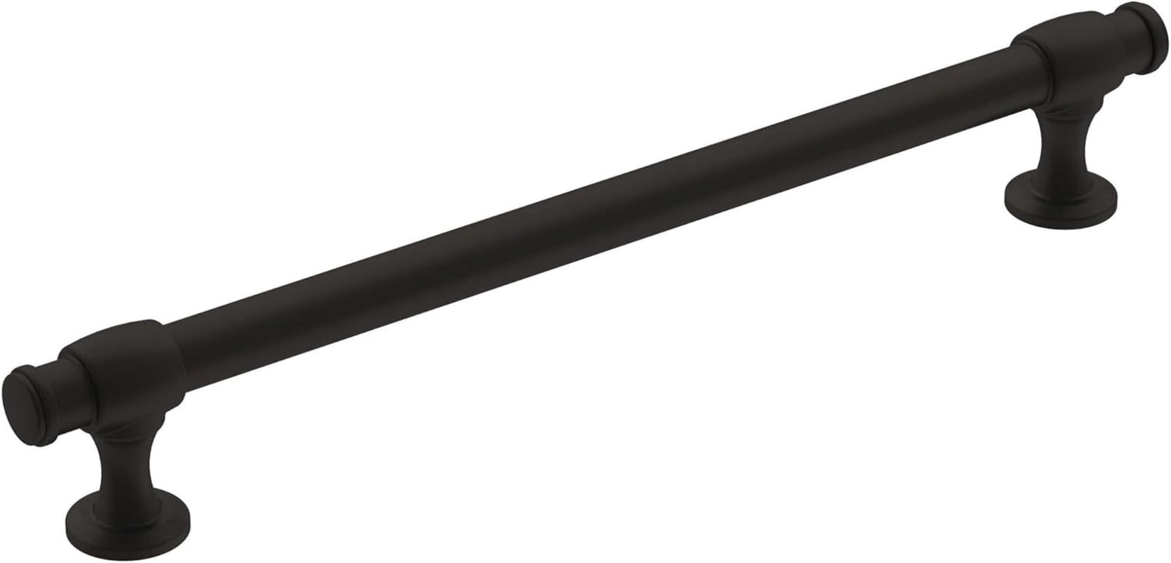 Amerock | Cabinet Pull | Matte Black | 8-13/16 Inch (224 Mm) Center-To-Center | Winsome | 1 Pack | Drawer Pull | Cabinet Handle | Cabinet Hardware