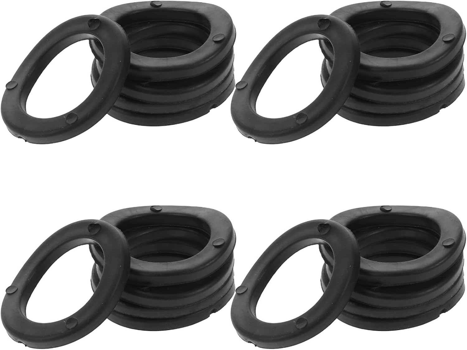 JOINPAYA 20 Pcs Dumbbell Bar Rubber Washers Spinlock Collars for Weightlifting Fitness Training Elastic Hardware for Home and Gym Exercise Equipment Easy Installation image number 2