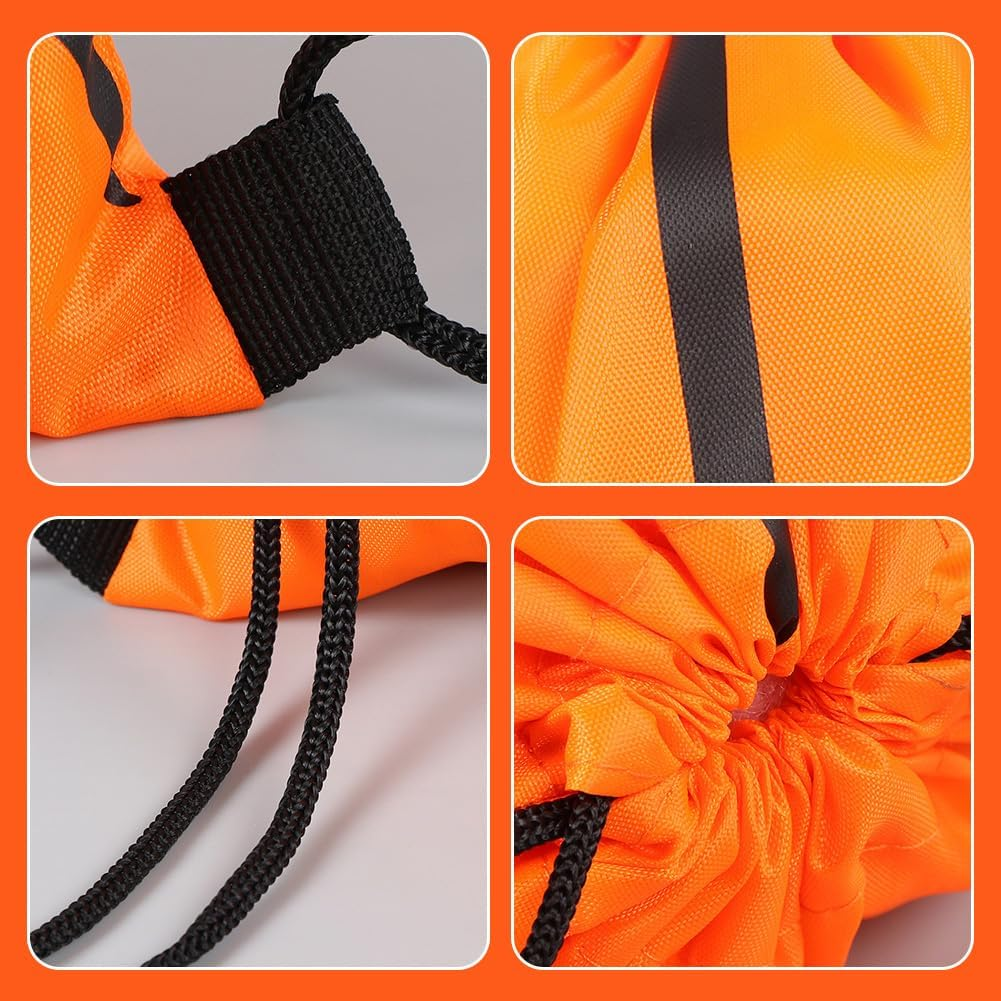 Satiskid 4 Pack Drawstring Bags, Drawstring Gym Bag, Swimming Bag, Drawstring Backpack, Large Capacity Drawstring Bag for Picnic Gym Sport Beach Travel Storage (Basketball), White, 34 X 42Cm image number 2