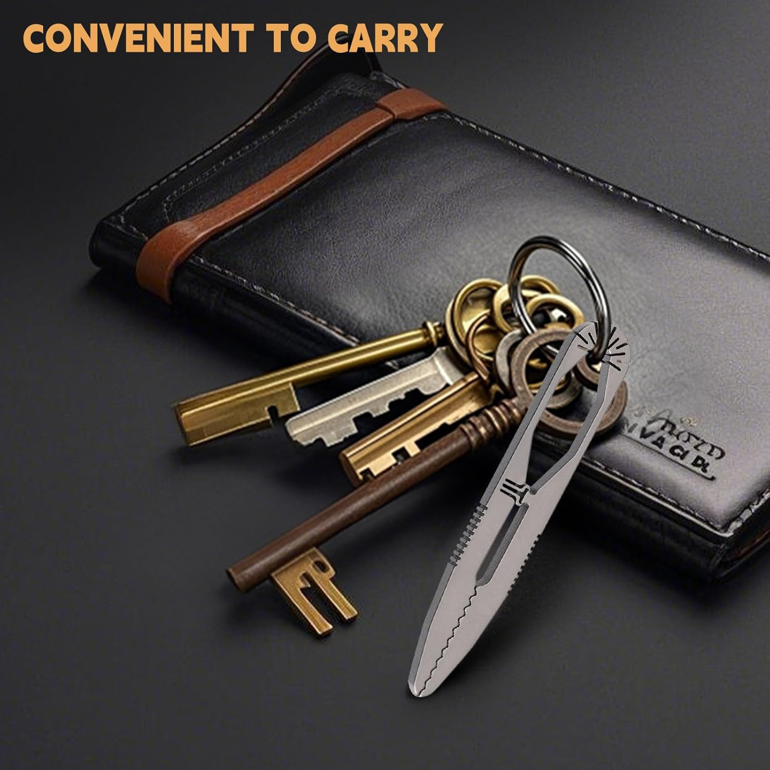 Fortedgear Titanium Precision Tweezers - High-Accuracy, Anti-Slip Design, Multi-Purpose EDC Tool for Outdoor, Camping, Repair, Gardening, and More